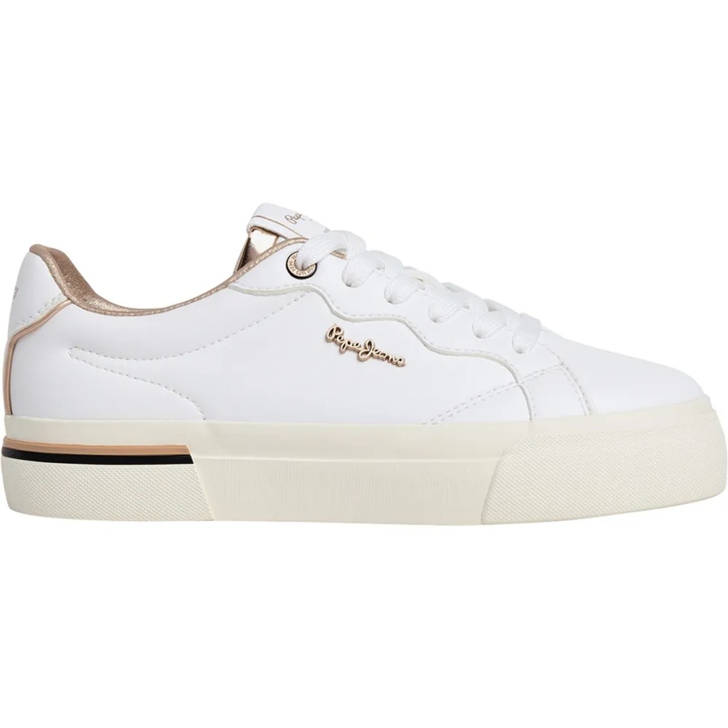Pepe Jeans PLS300029 Carla Club W λευκά γυναικεία sneakers πλάγια όψη