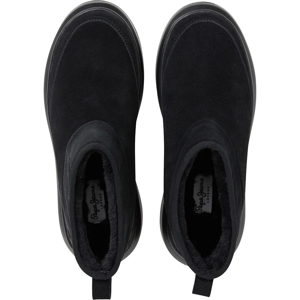Pepe Jeans Yara Mix W PLS500038 μαύρα μποτάκια επάνω όψη