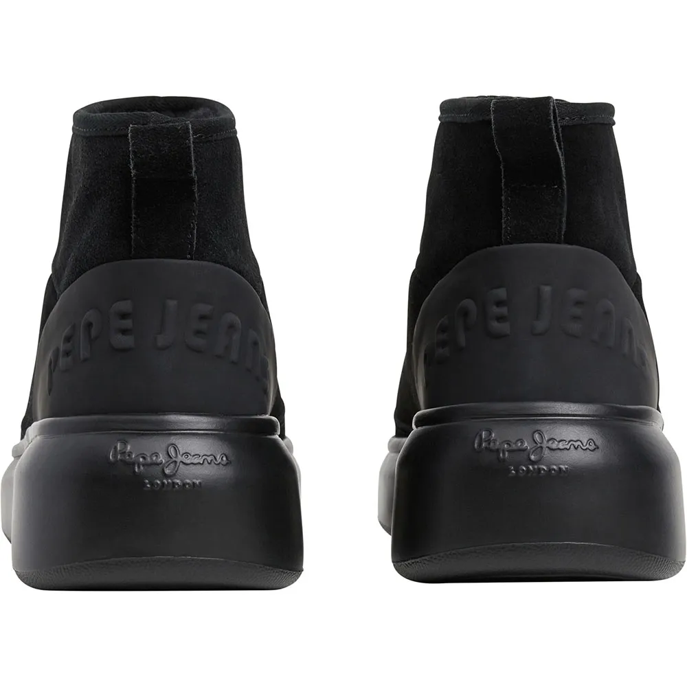 Πίσω όψη Pepe Jeans PLS500038 Yara Mix W μαύρα μποτάκια